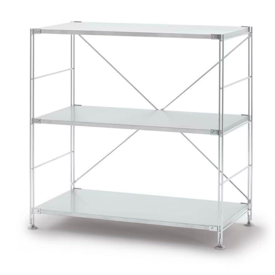 無印良品　ステンレスユニットシェルフ　ステンレス棚セット　ワイド