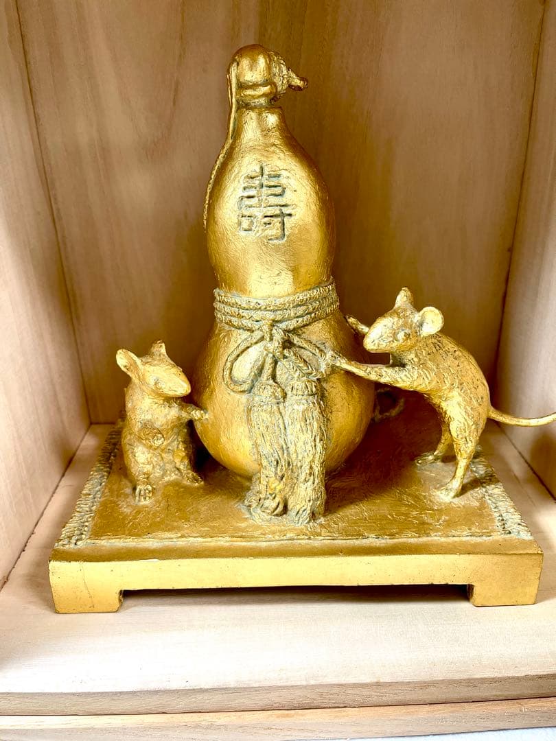 壽 富永直樹 置物 元箱付 長壽 元気 開運 本物保証 文化勲章受章ブロンズ製