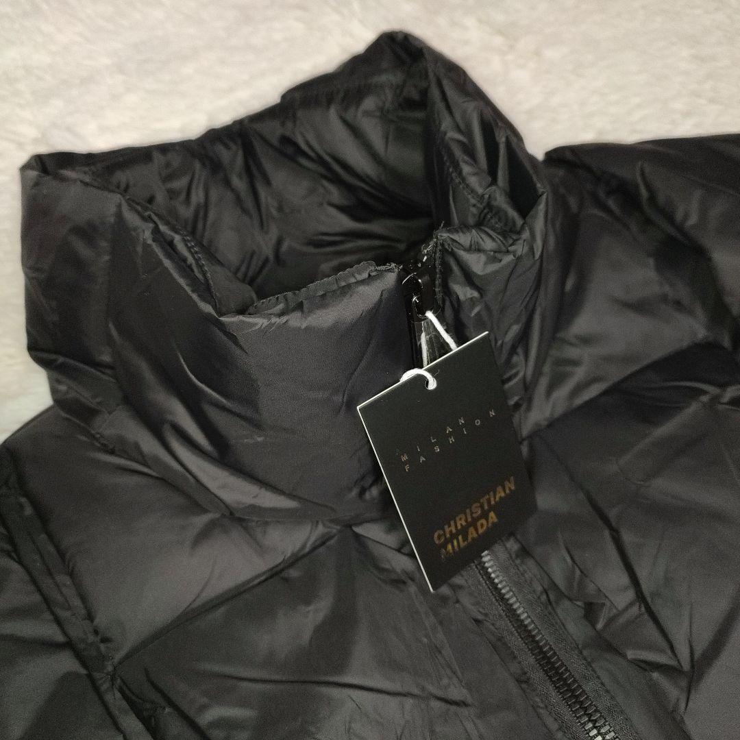 新品 CHRISTIAN MILADA size52 ダウンジャケット ブラック