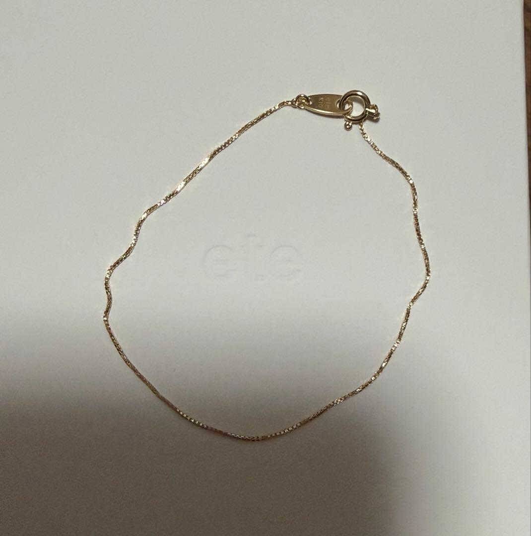 【新品未使用】ete エテ　ブレスレット　ベネチアンチェーン　k10