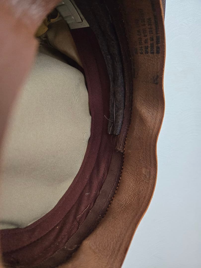 実物　米軍W.W.2型(1948年製)　士官制帽クラッシュタイプ　60cmサイズ