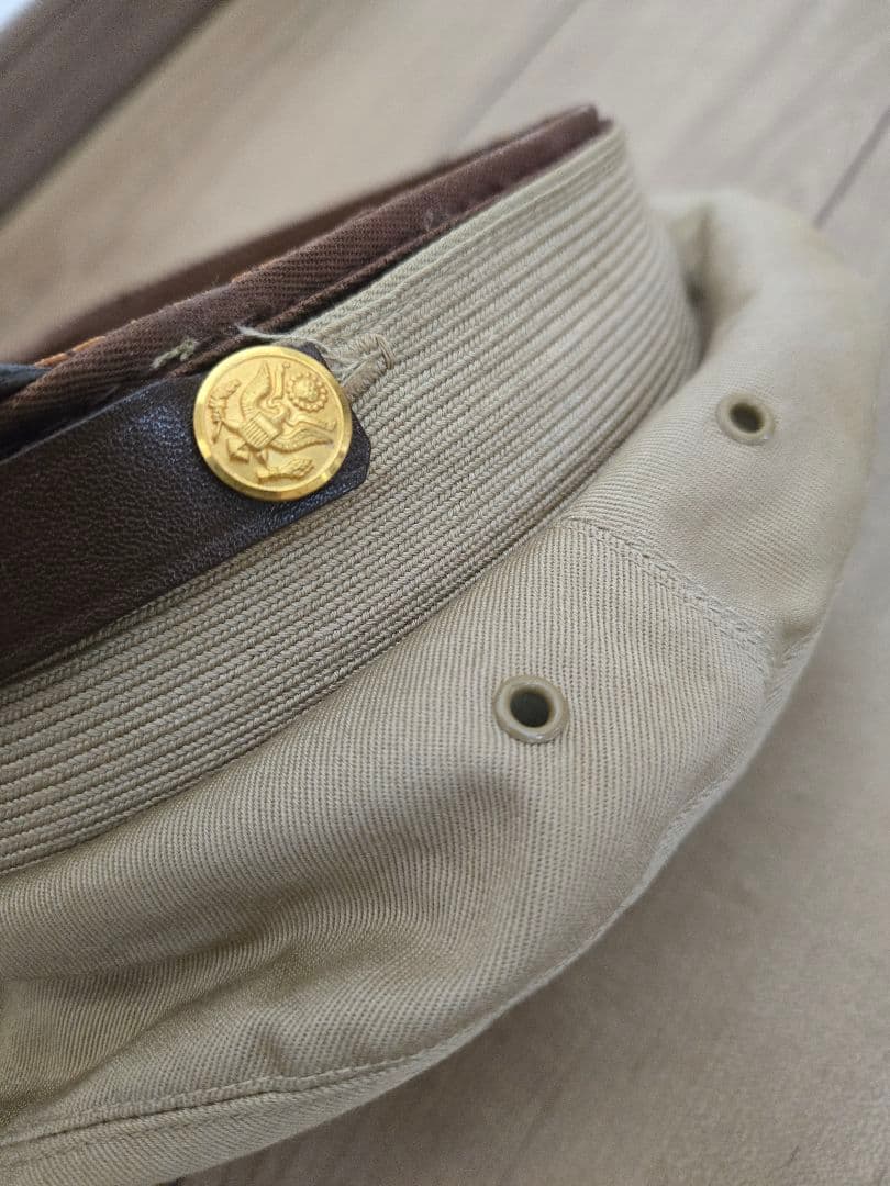 実物　米軍W.W.2型(1948年製)　士官制帽クラッシュタイプ　60cmサイズ