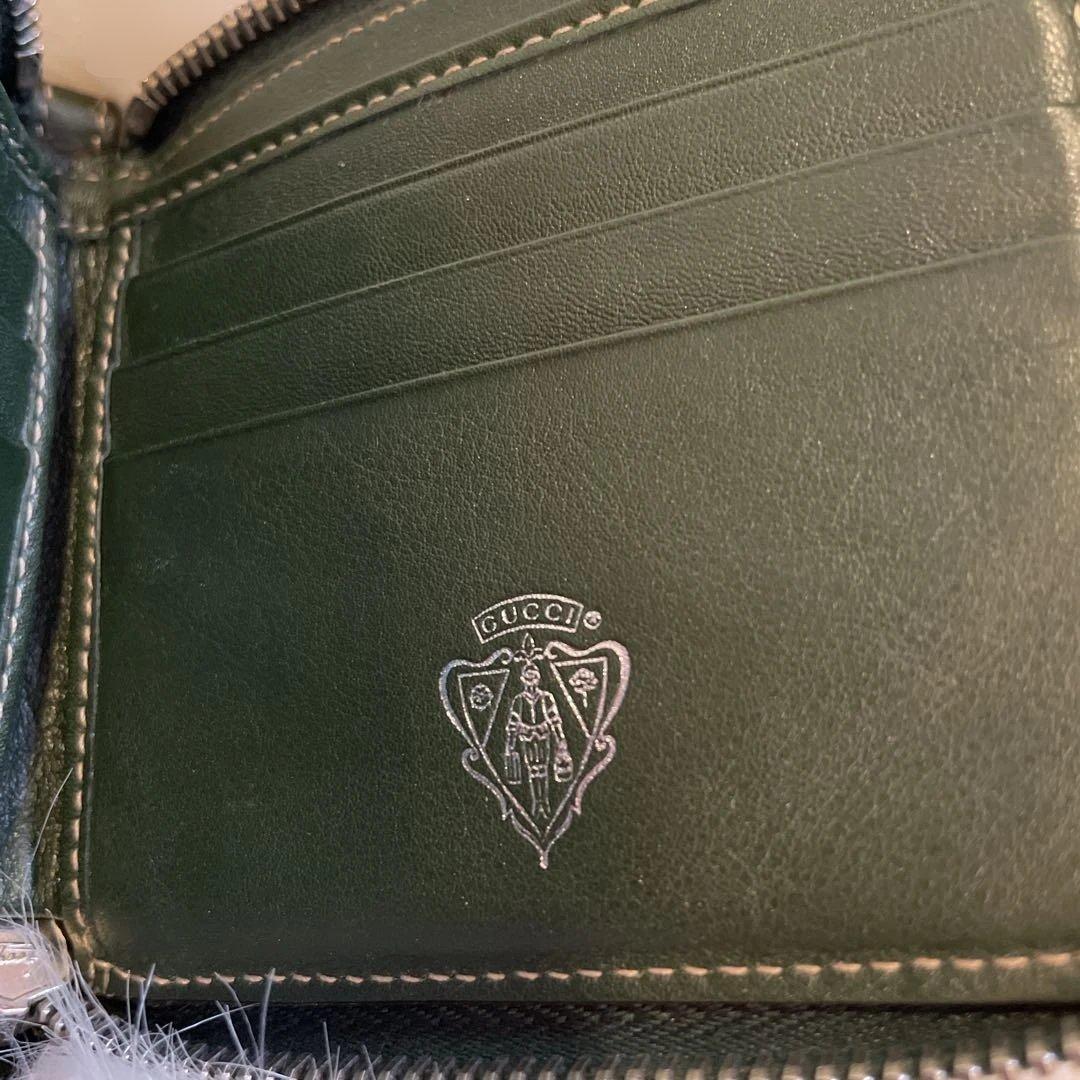 Negi様 Gucci ダークグリーン 二つ折り財布