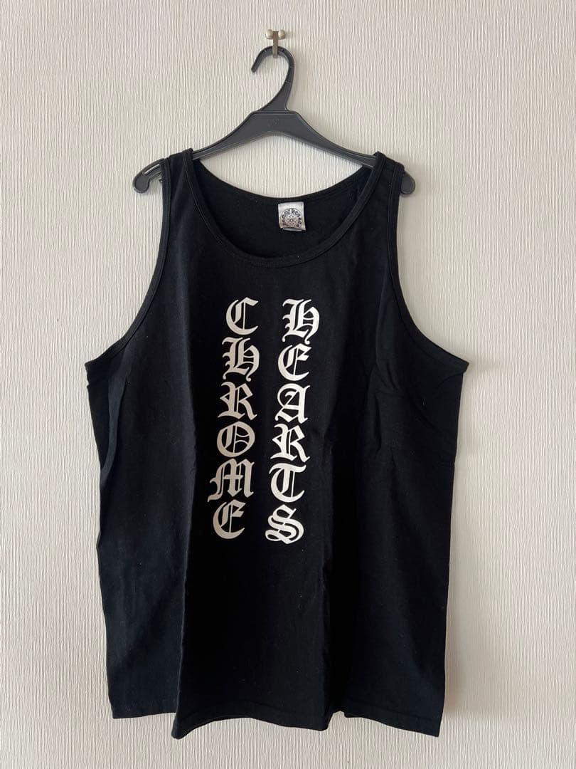 あ*ろ様 CHROME HEARTS クロムハーツ 黒 タンクトップ L ヴィン