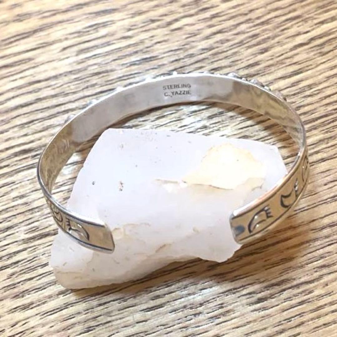 ナバホ族　ターコイズ シルバーバングル