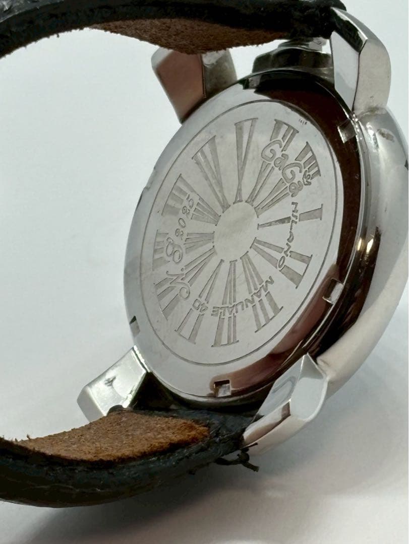 ガガミラノ　腕時計　ブラック　シルバー