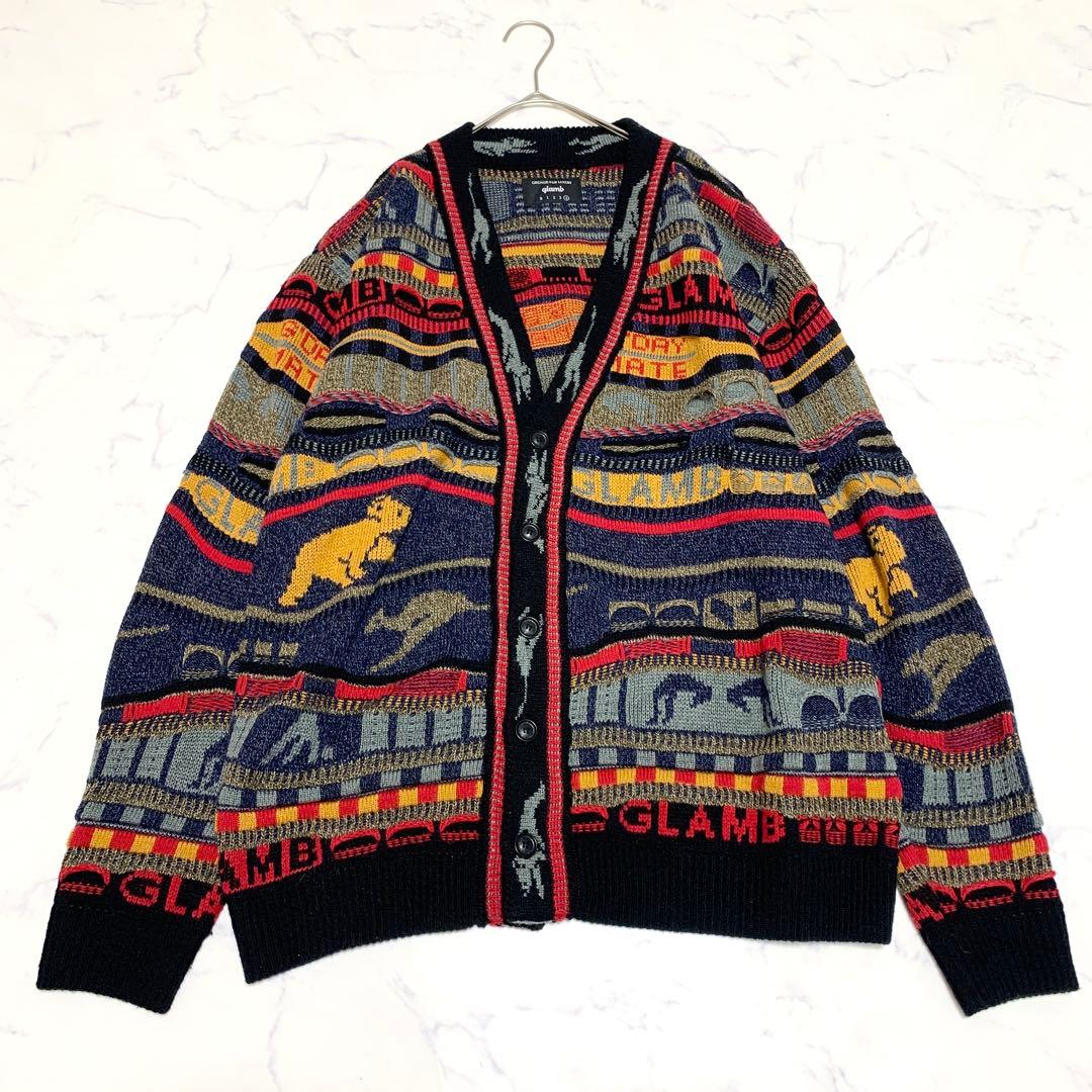 glamb ニットカーディガン 4 マルチカラー グラム グランジ