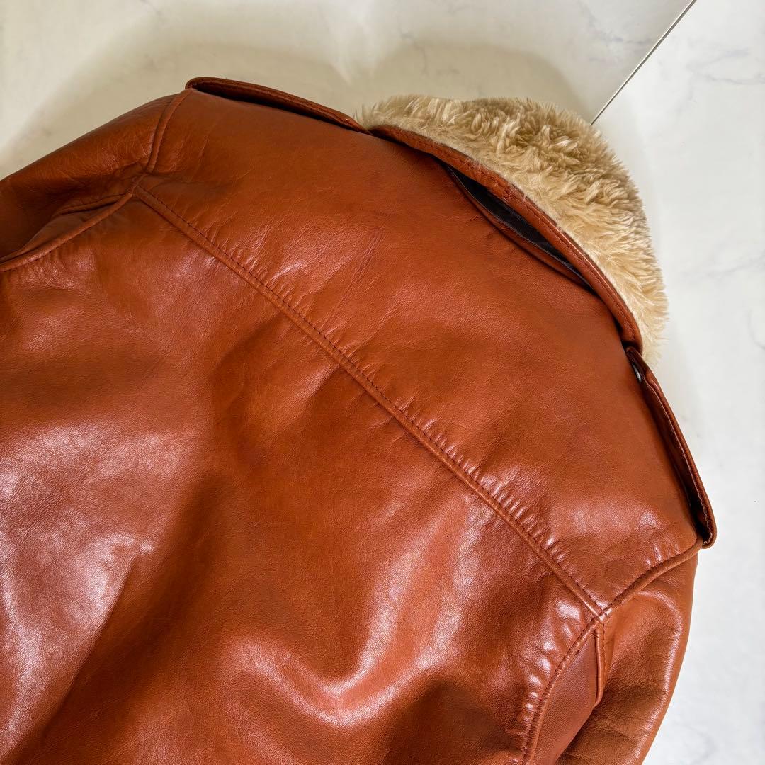 極美品 Schott ショット USA製 レザー フライトジャケット インナー付