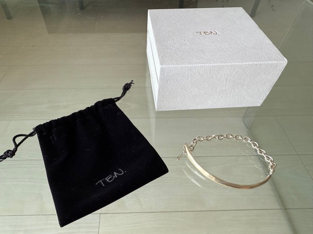 TEN. カフチェーンブレスレット SV-M-