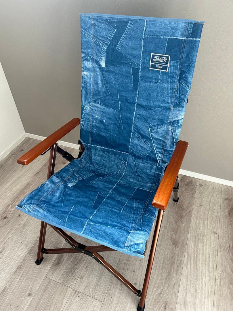 コールマン　デニム風 アウトドアチェア 折りたたみ式