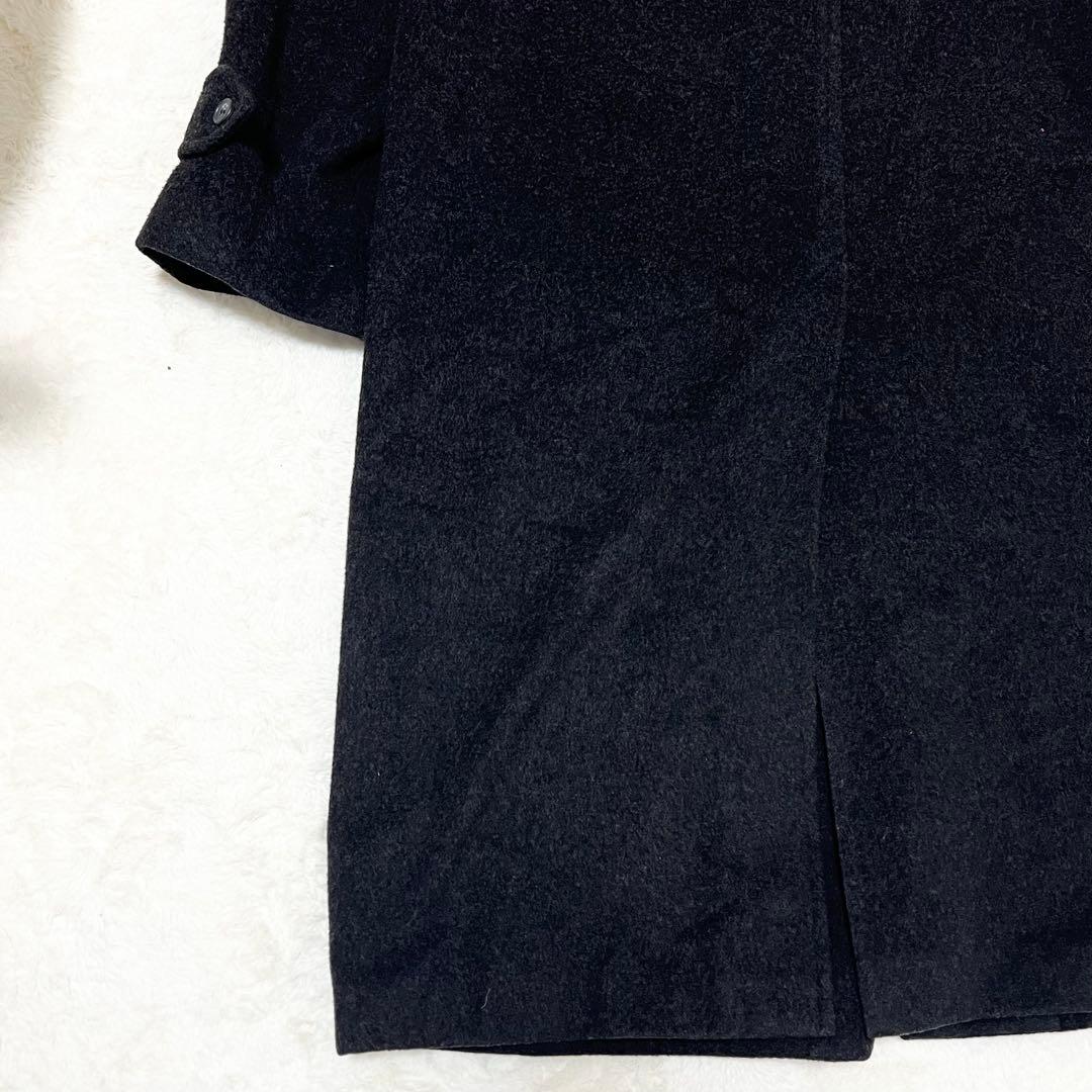 ブルックスブラザーズ✨️カシミヤ　マキシ丈　ロング　比翼　ステンカラーコート　希少