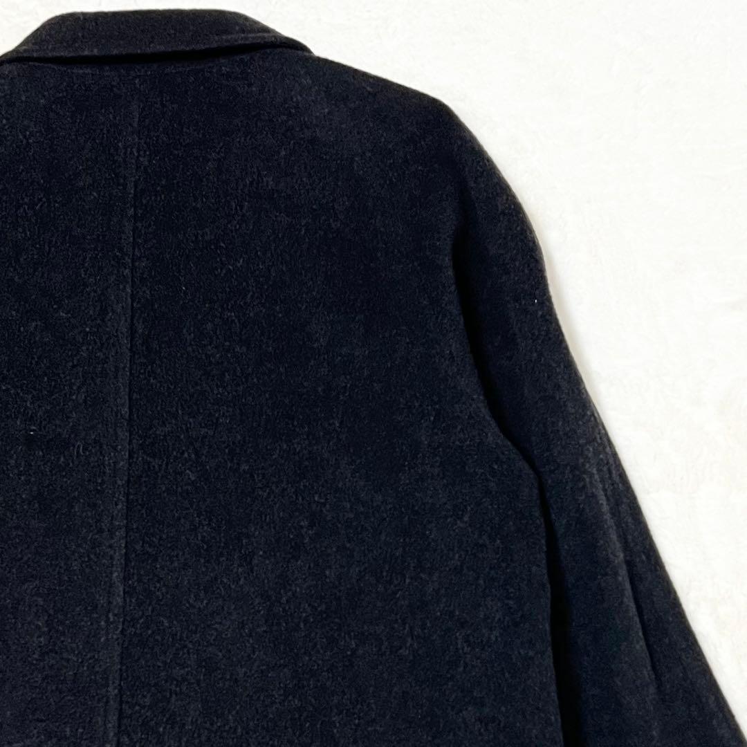 ブルックスブラザーズ✨️カシミヤ　マキシ丈　ロング　比翼　ステンカラーコート　希少