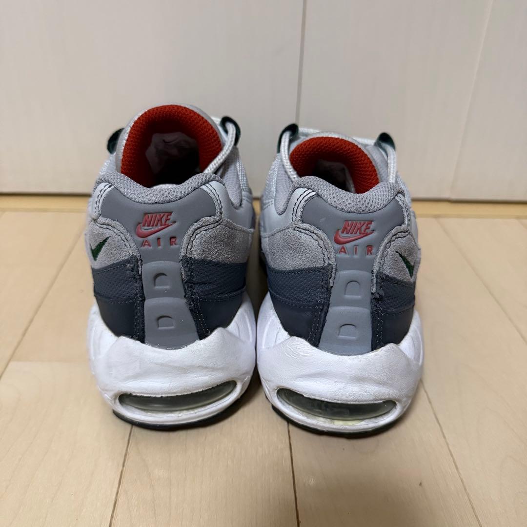 【NIKE】AIRMAX95 ピュアプラチナム/ゴージグリーン　24センチ