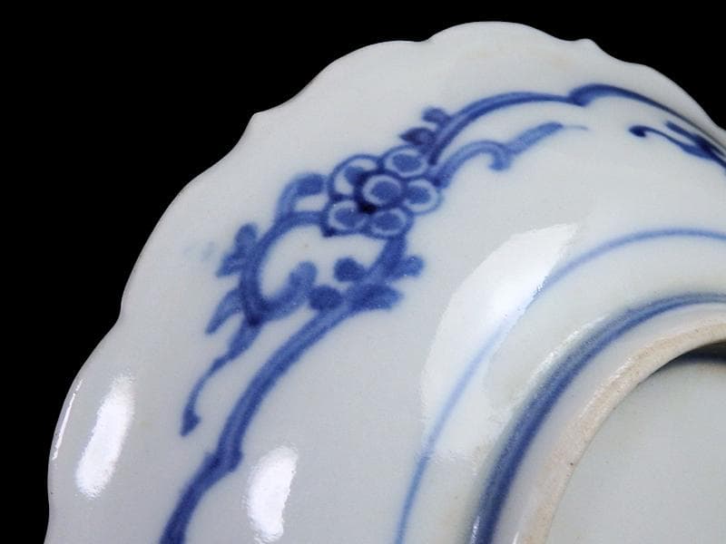 大聖寺伊万里　金襴手　金唐草に亀甲紋の図　４寸皿　５枚　A542AS-DAy