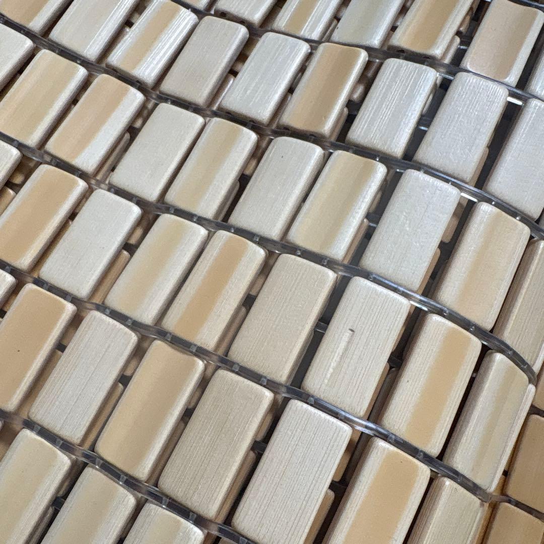 美品☆冷感 シングル 竹駒シーツ角型 約88×179cm 竹シーツ 接触冷感