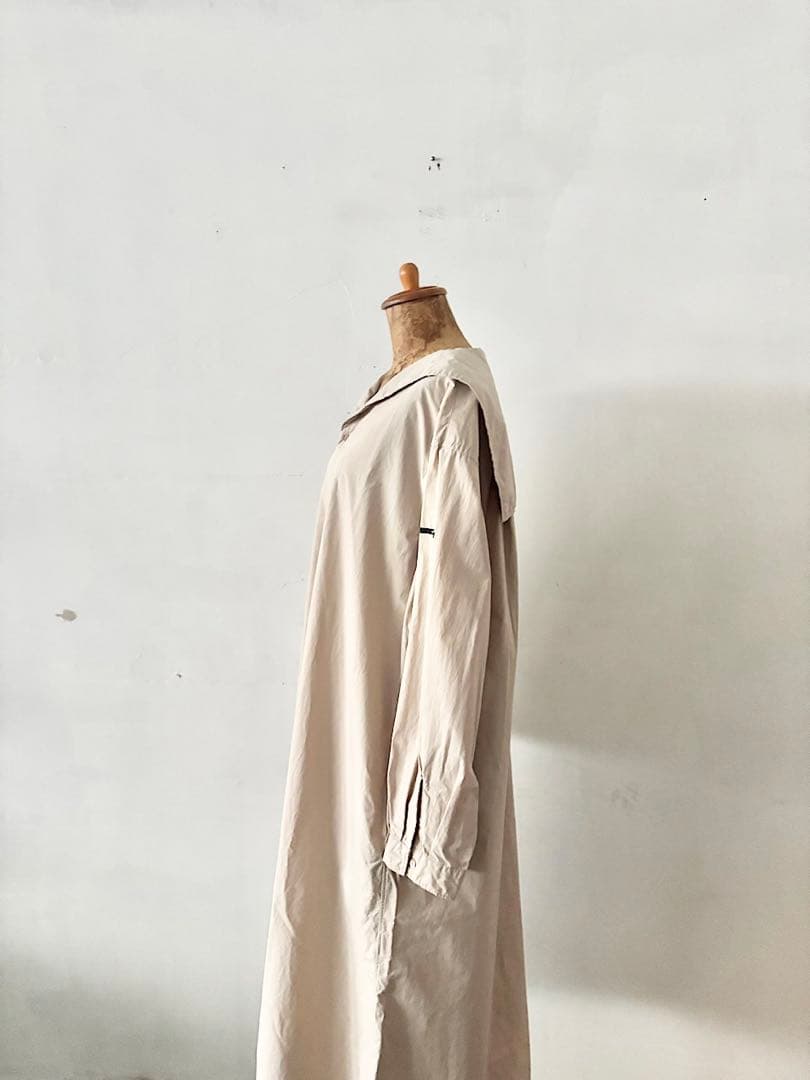 【美品】ORCIVAL　コットン セーラーカラー　ロングシャツドレス