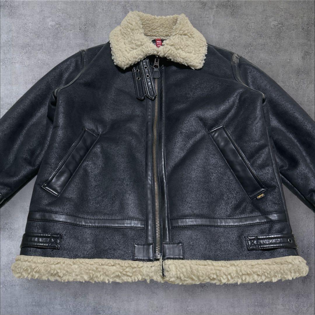 美品✨ALPHA INDUSTRIES B3 フェイクムートン フライト　ボア