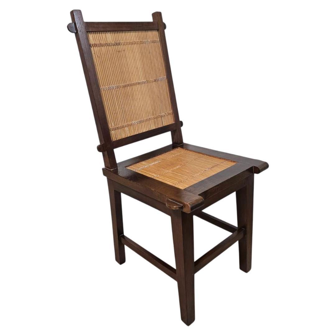 バンブーチェア② 竹×無垢材 アンティーク調 ダイニングチェア 和モダン