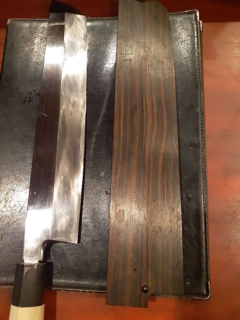 青水本焼き鱧切り包丁(ジャンク)鏡面仕上げ　1尺