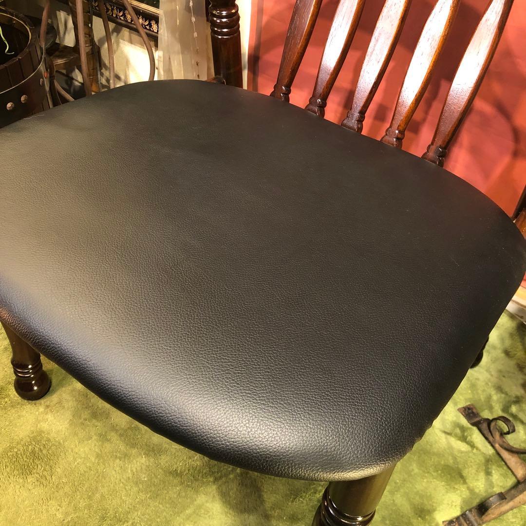 ふみL １　ヴィンテージ スピンドルレッグ　80’s ショートアームチェア