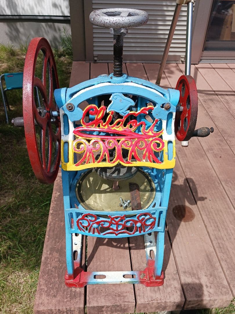 レトロ 手動かき氷機 Chidori