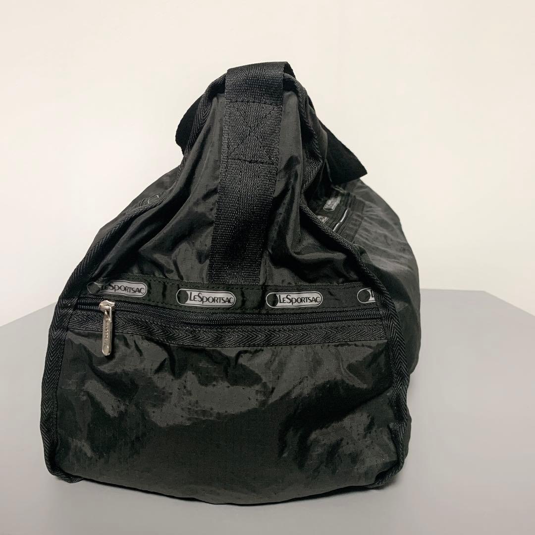 LeSportsac レスポートサック 大型ボストンバッグ ポーチ付 ブラック