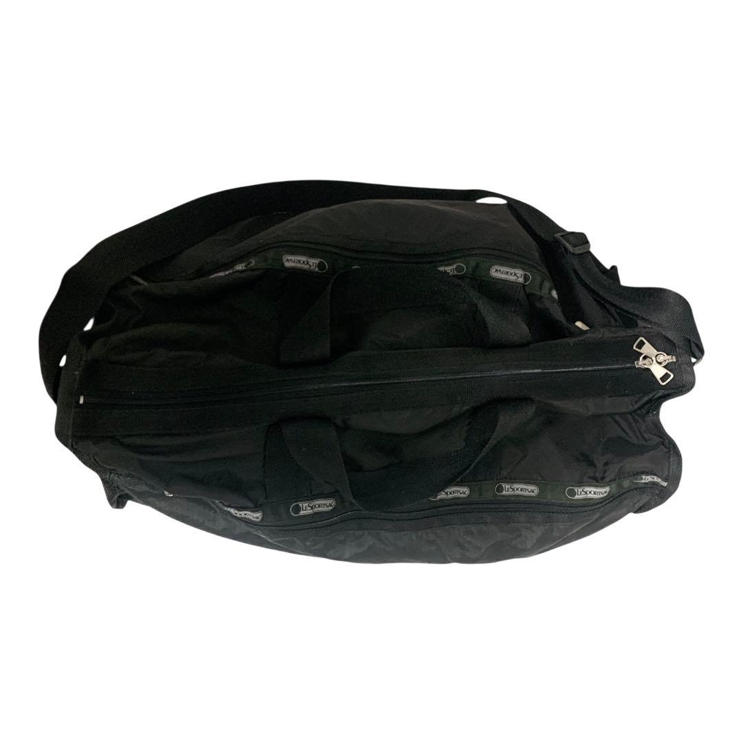 LeSportsac レスポートサック 大型ボストンバッグ ポーチ付 ブラック
