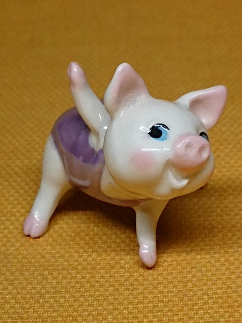 【美品】ブタ　人形　陶器　オブジェ　置物　インテリア　工芸品　美術品　A2722