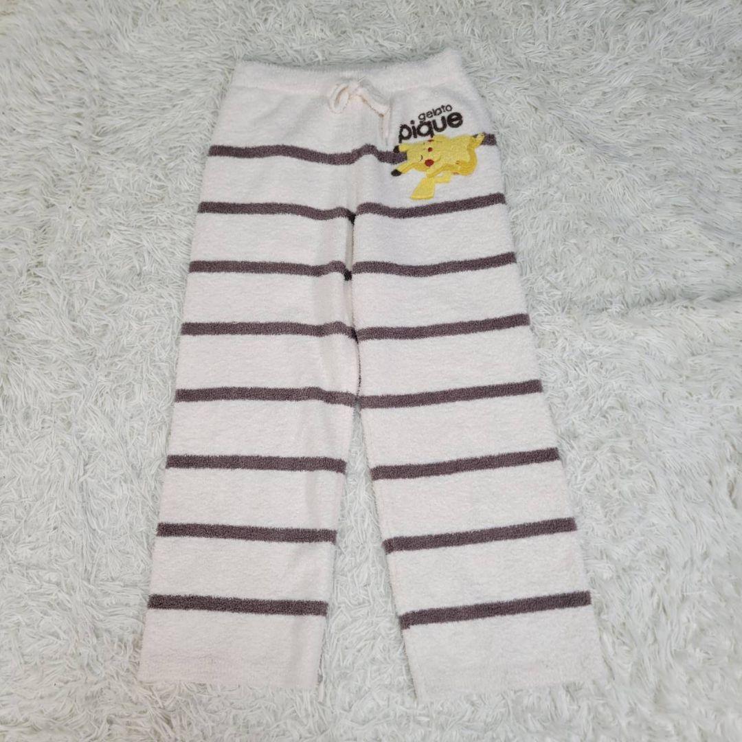 ジェラートピケ　ポケモンスリープ コラボ ピカチュウ 上下セット ルームウェア