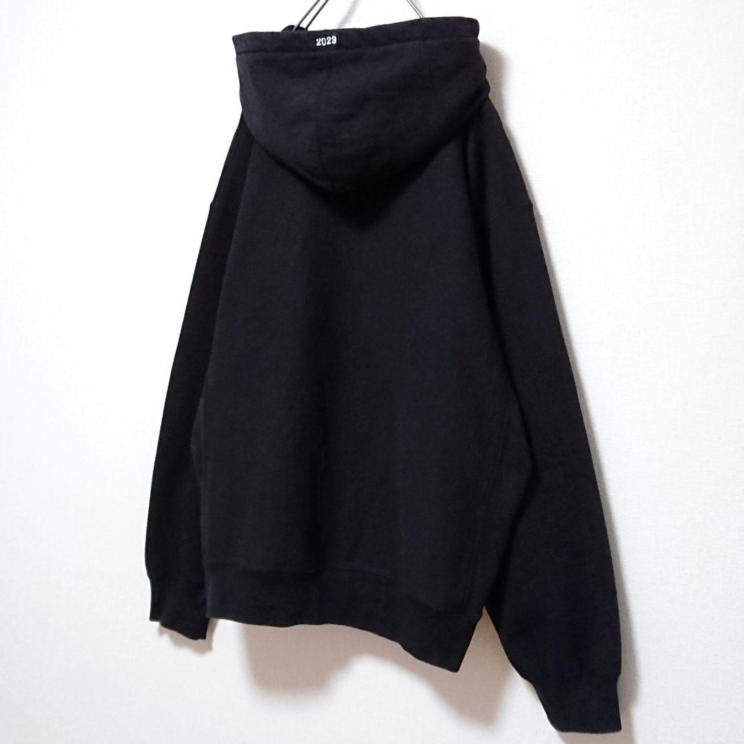 即完売 シュプリーム ボックス 刺繍 ロゴ ブラック オーバーサイズ パーカー