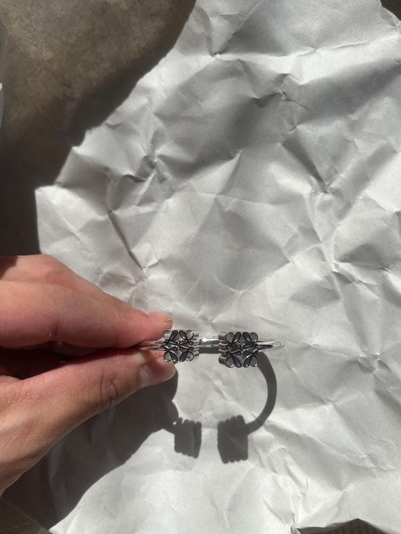 ♡*♡様 LOEWE ANAGRAM CUFF シルバー バングル