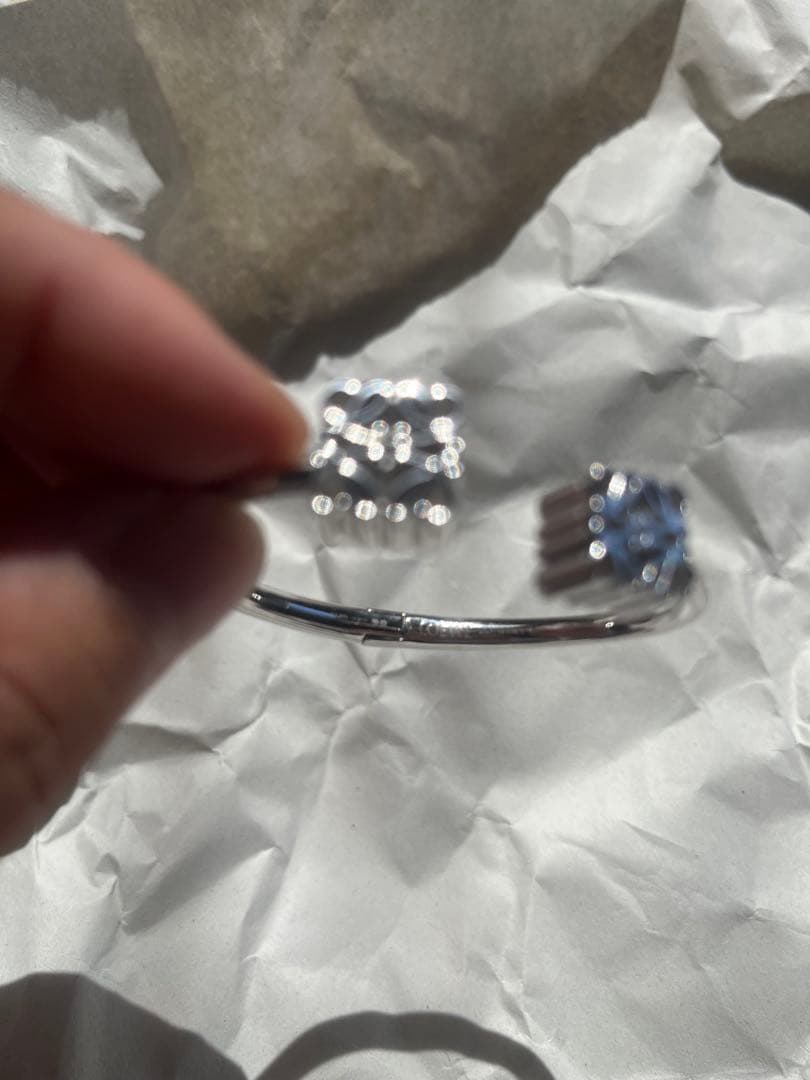 ♡*♡様 LOEWE ANAGRAM CUFF シルバー バングル