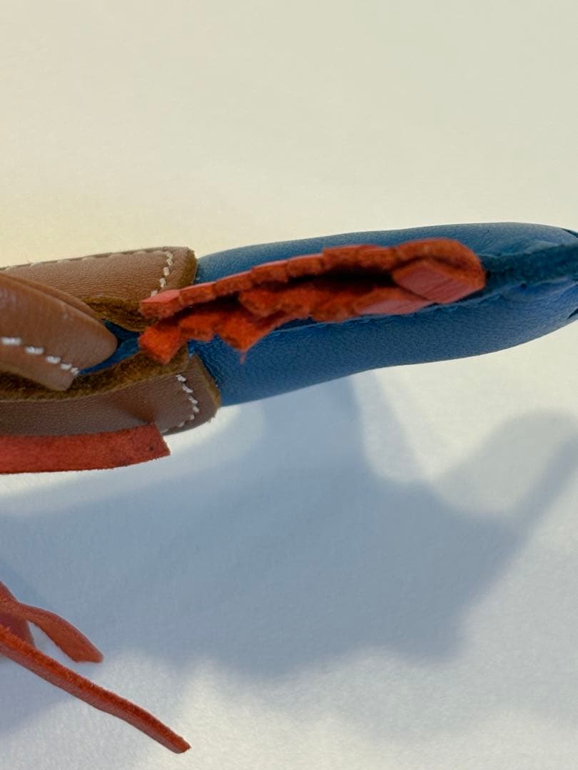 美品エルメスロデオPM バッグチャームアニョーミロ ブルーザンジバル