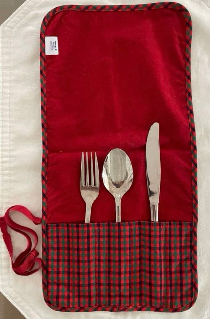 familiar☆レア　食器セット　ファミリアチェック　限定品　お皿　カトラリー