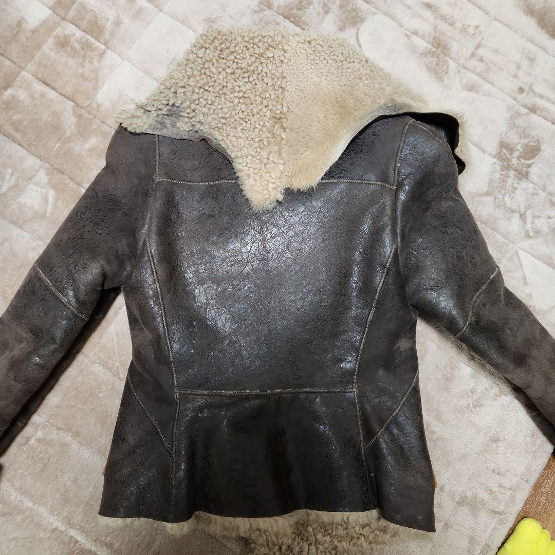 KARL DONOGHUE ムートン ダブルライダースジャケット