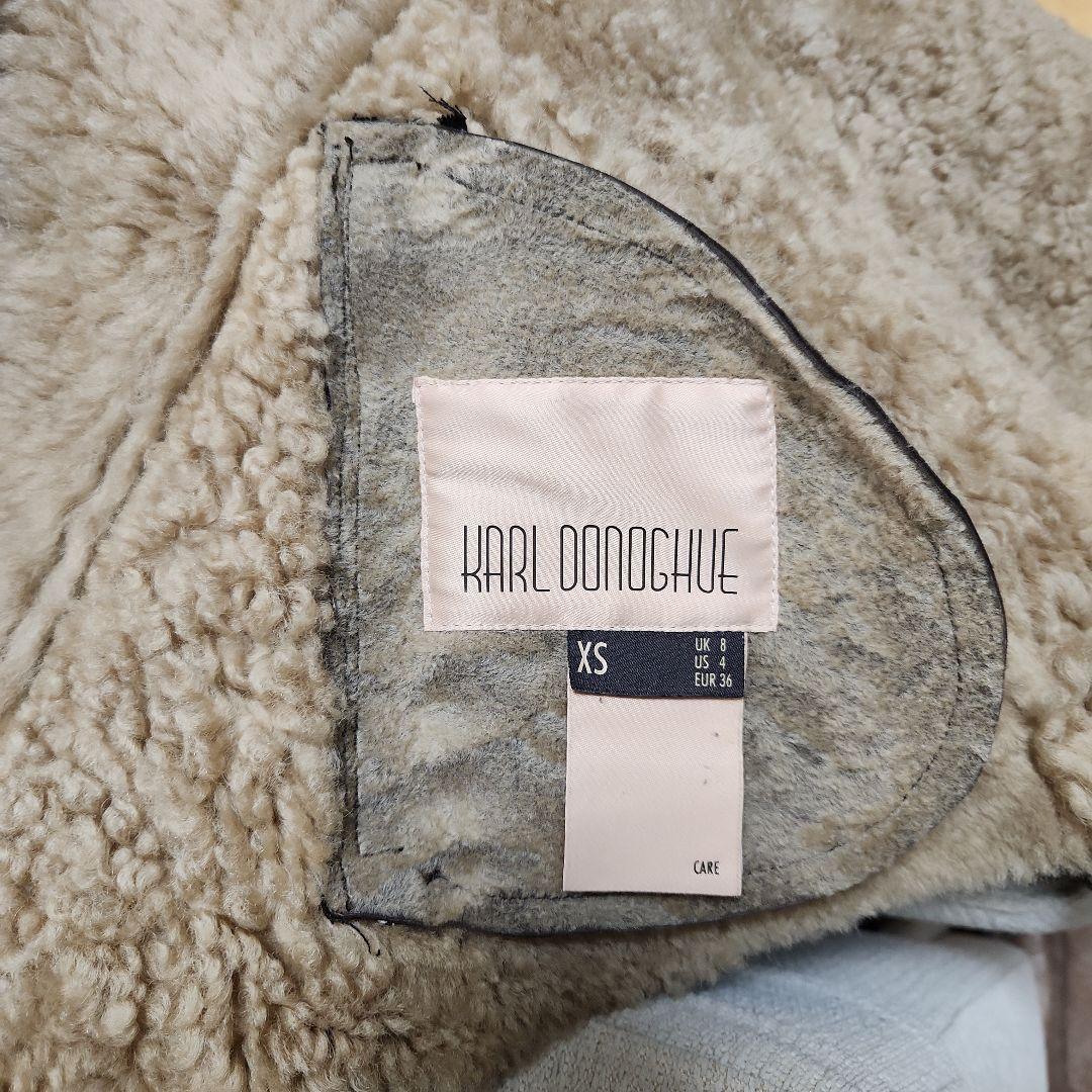 KARL DONOGHUE ムートン ダブルライダースジャケット