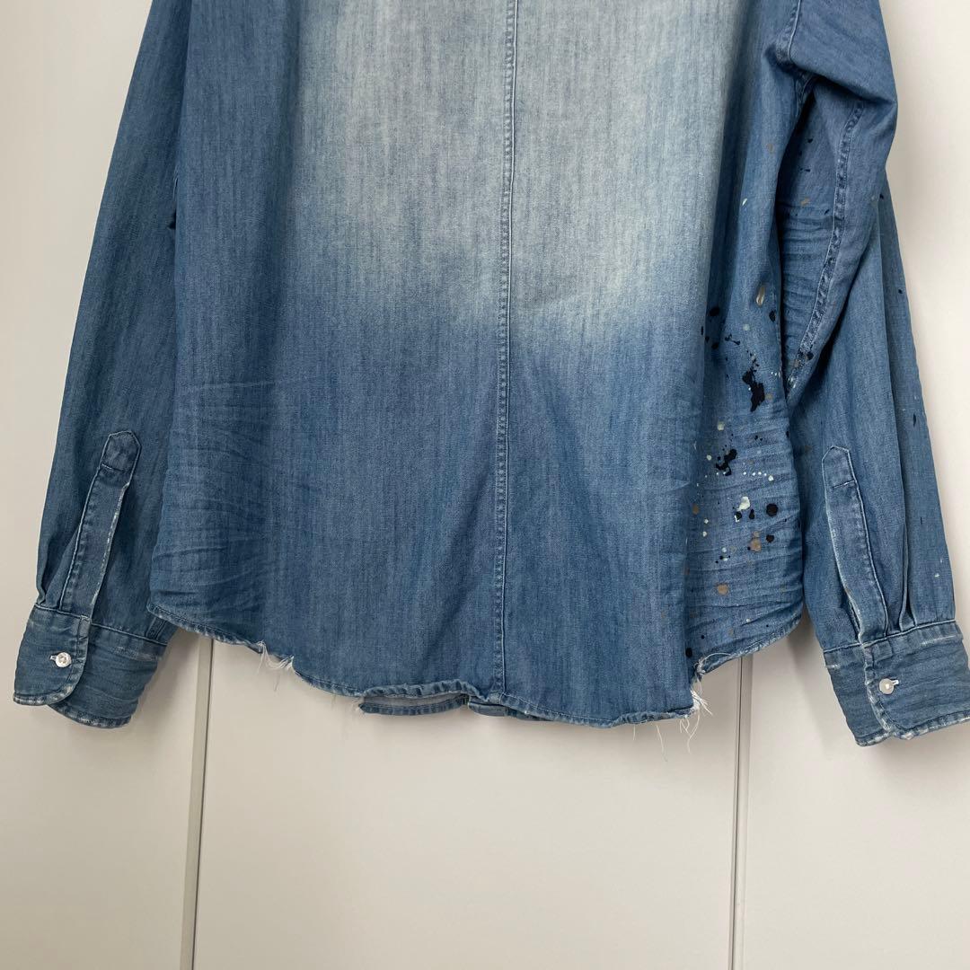 Frank&Eileen for RHC デニムペイントシャツ