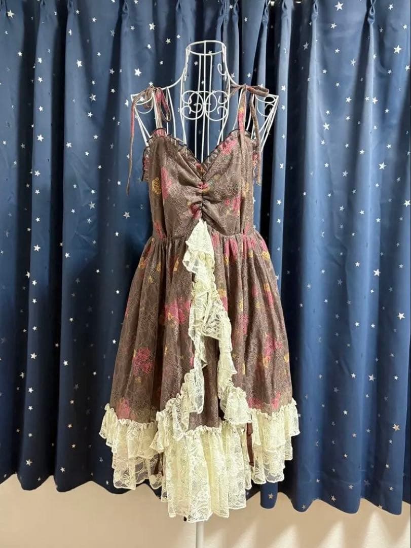 axes femme/花柄/レース/ワンピース/懐古シリーズ/平成