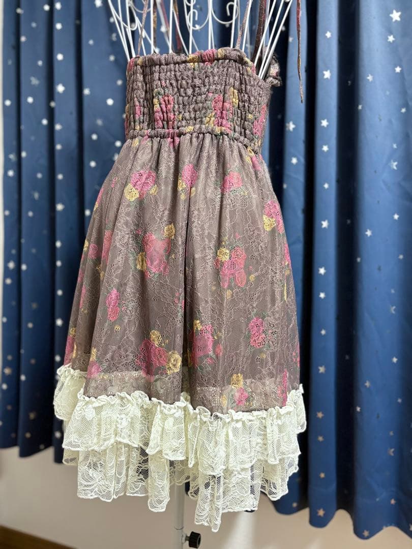 axes femme/花柄/レース/ワンピース/懐古シリーズ/平成