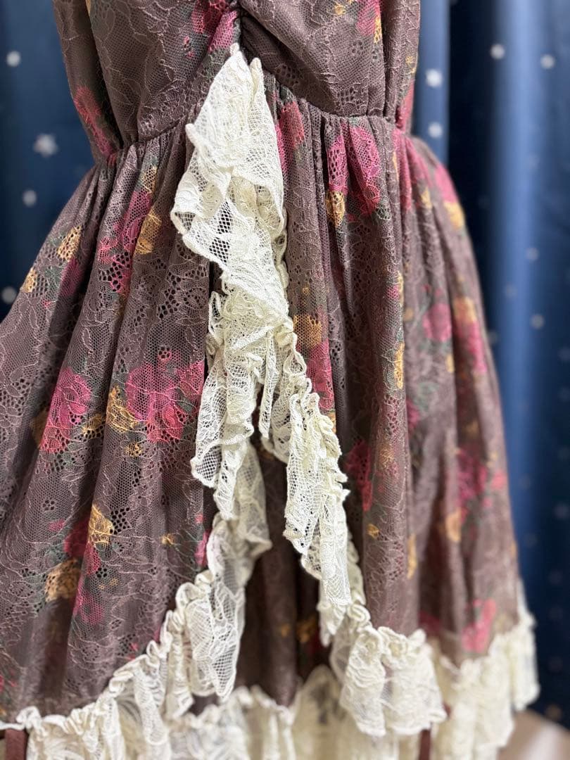 axes femme/花柄/レース/ワンピース/懐古シリーズ/平成