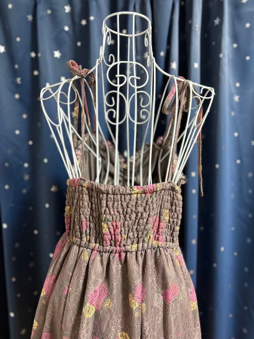 axes femme/花柄/レース/ワンピース/懐古シリーズ/平成