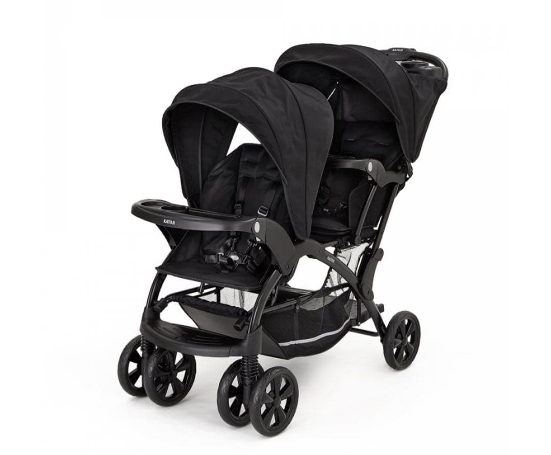 美品！KATOJIベビーカー 二人でゴーDX（ブラック）