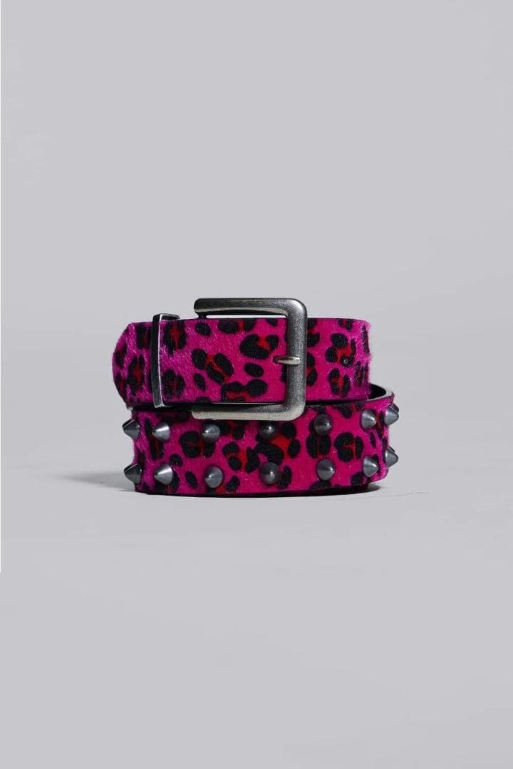 新品 ★ JADED LONDON ユニセックス ベルト ヒョウ柄