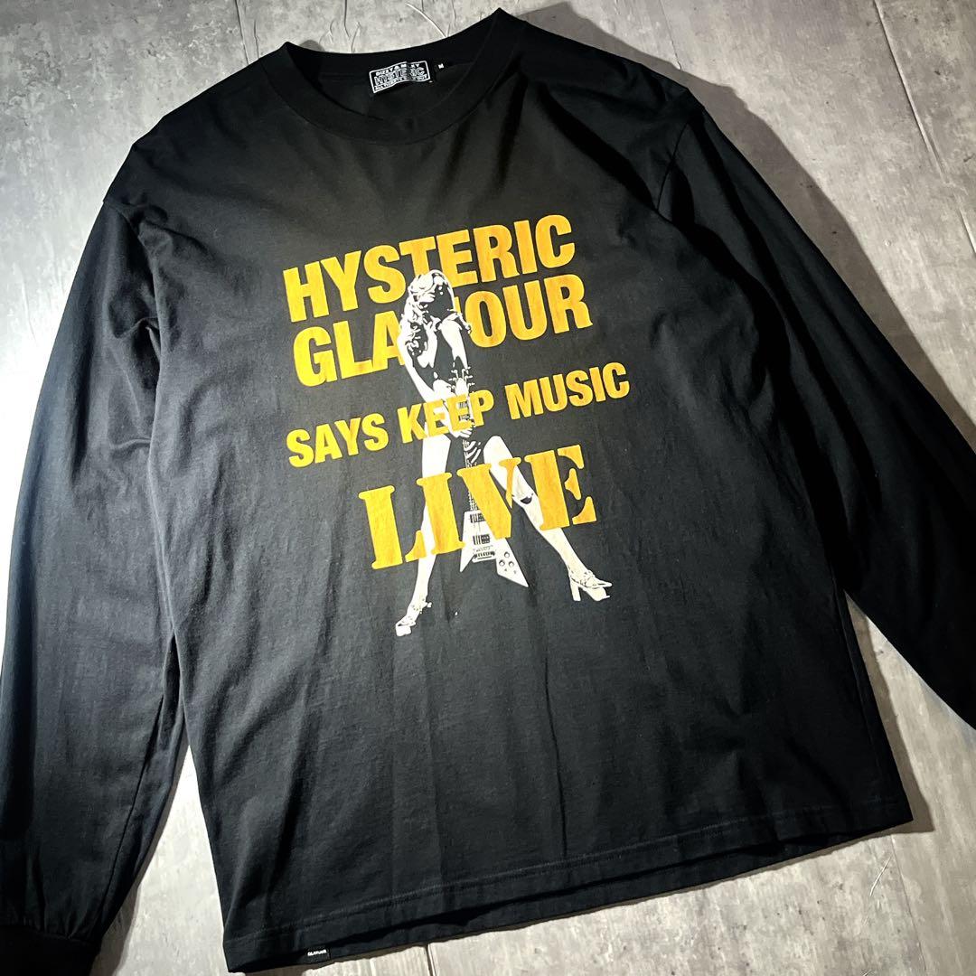 高年式新タグ　HYSTERIC GLAMOUR ヒスガール 長袖Tシャツ ギター