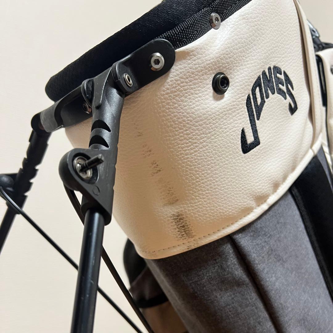 JONES キャディバッグ ホワイト/グレー