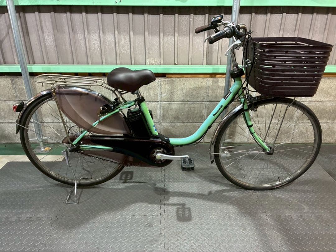 №8500電動自転車 パナソニック ビビDX 26インチ バッテリー大容量！