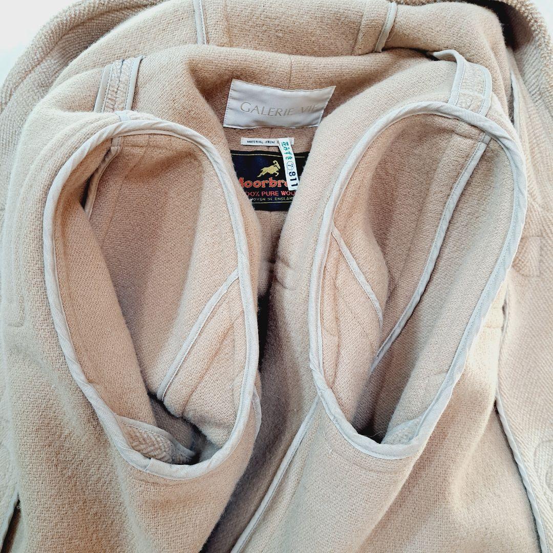 トゥモローランドMoorbrook生地ロング丈ダッフルコート FREEベージュ