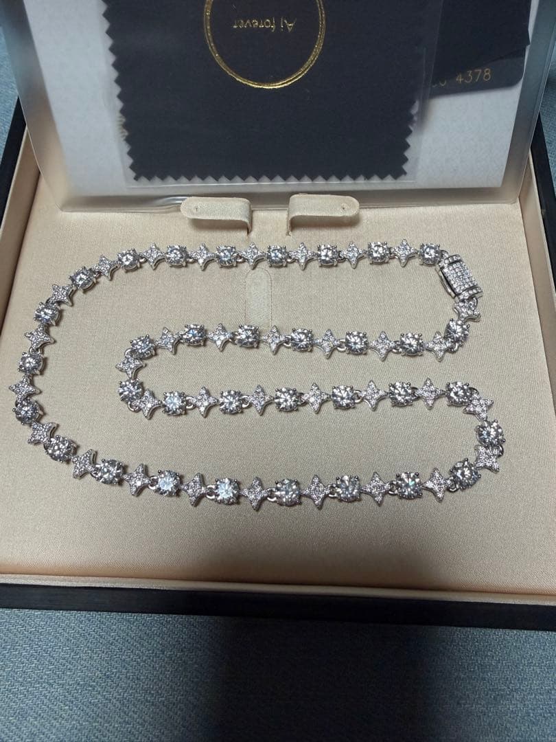 モアサナイトシルバー925ネックレス