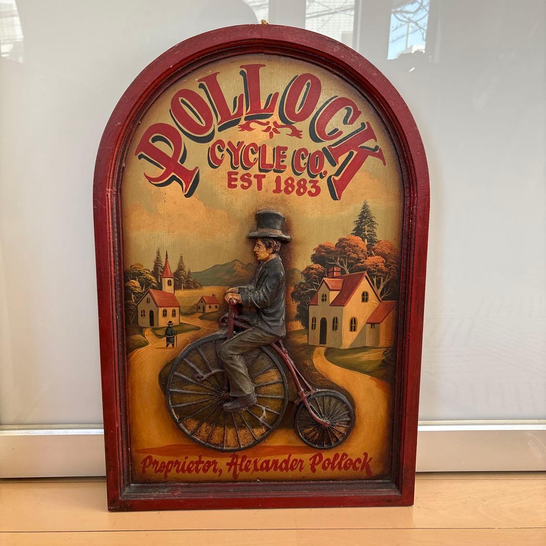 アンティーク雑貨 ハンドペイント ウォールサイン 木製 ウッドパネル 木製サイン