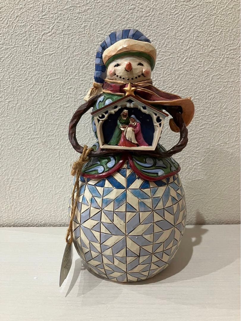 キリスト降誕スノーマンフィギュア 10-1/4インチ